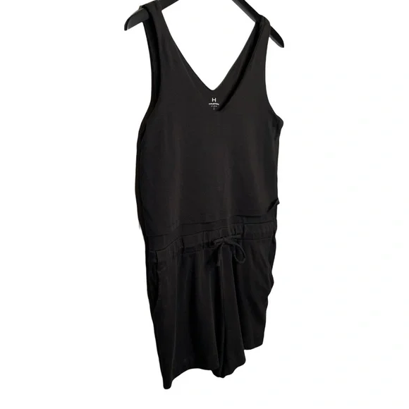 H by HALSTON STUDIO Black Sleeveless V-Neck Romper Small - Picture 3 of 8